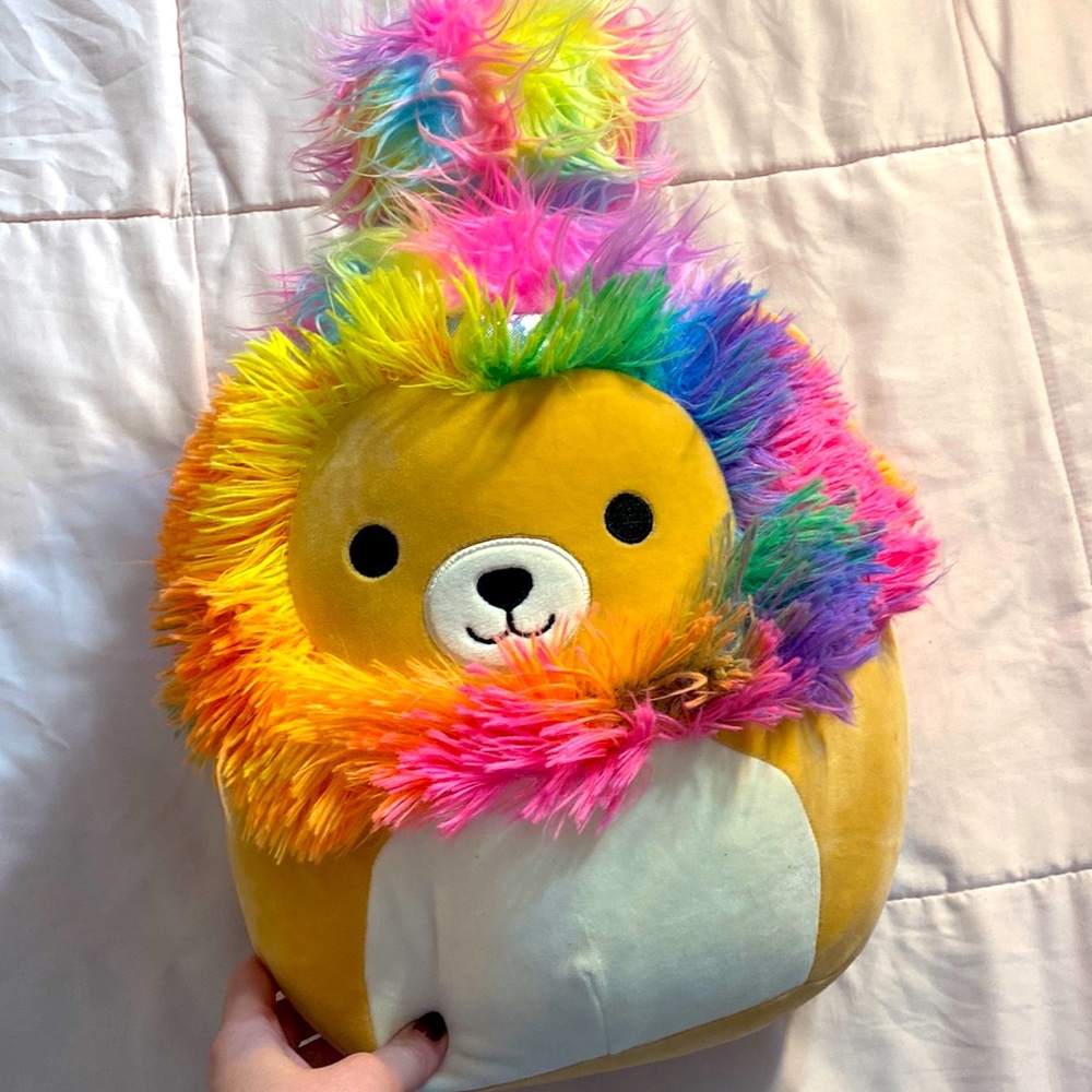 Squishmallows Official Leonard the Rainbow Lion 16 inch